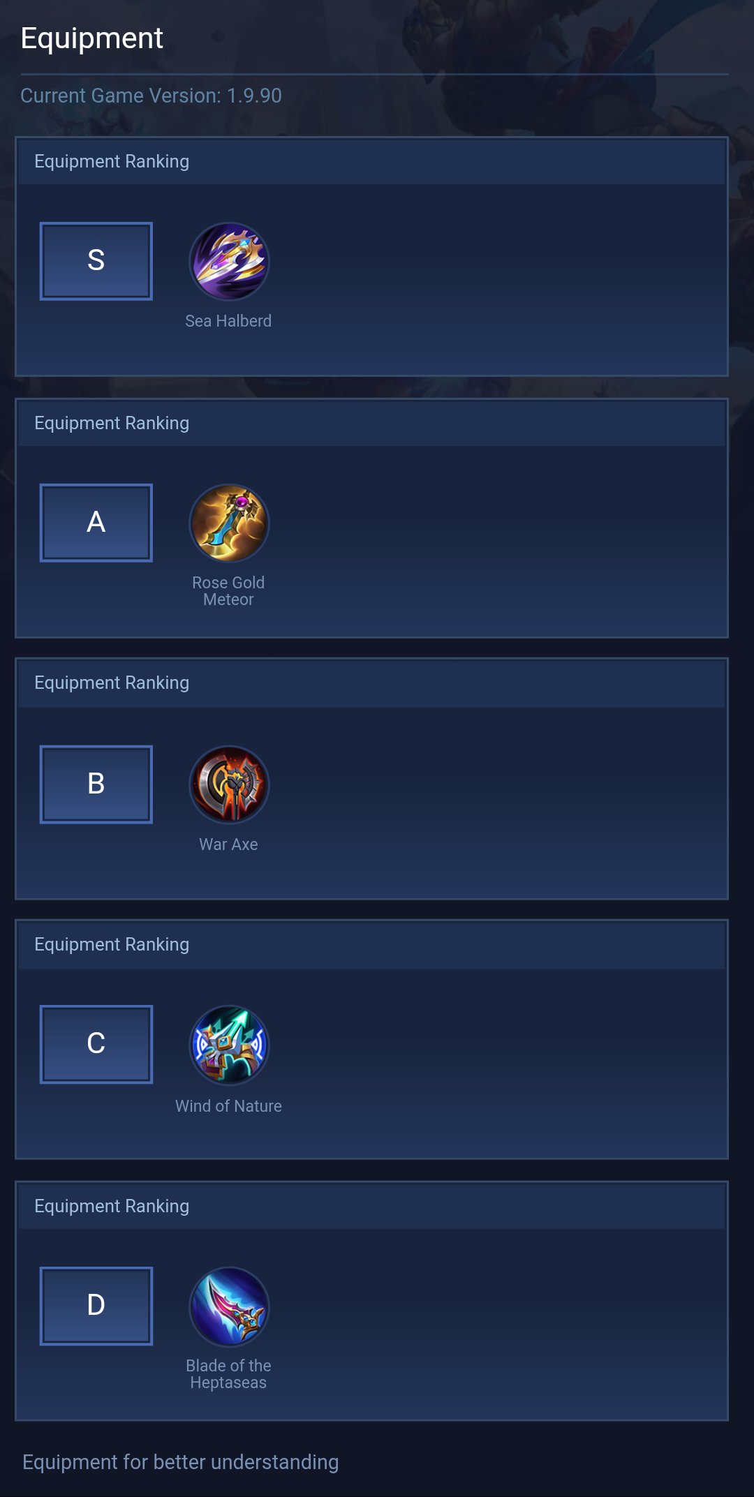 Equipment