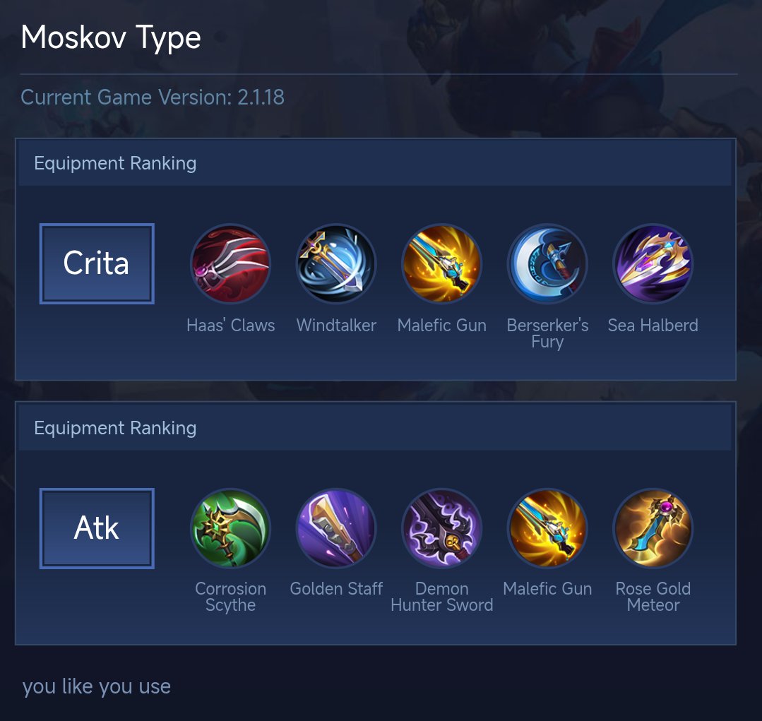 Moskov Type