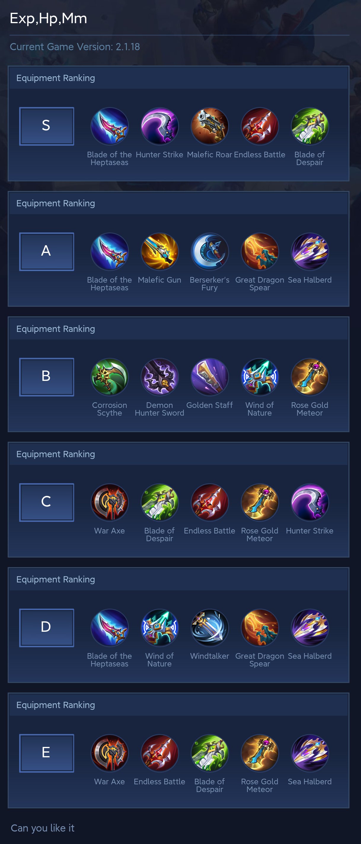Exp,Hp,Mm