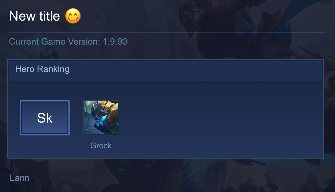 New title 😋