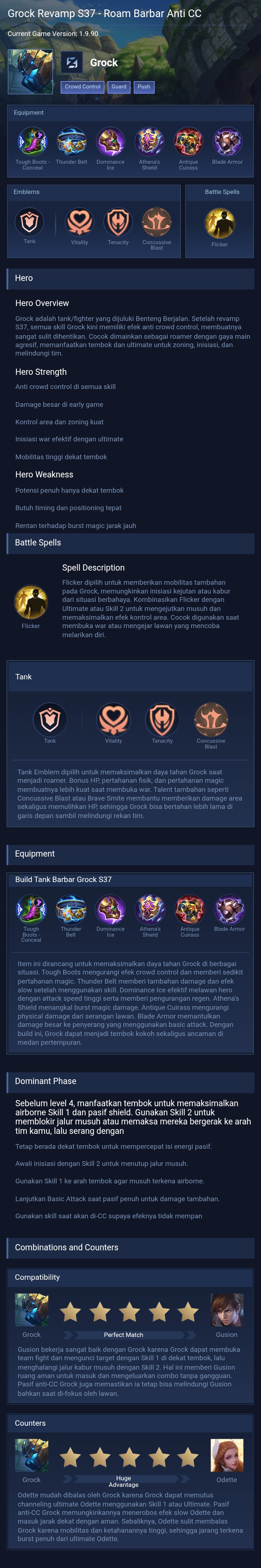 Grock Revamp S37 - Roam Barbar Anti CC