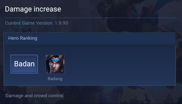 Damage increase