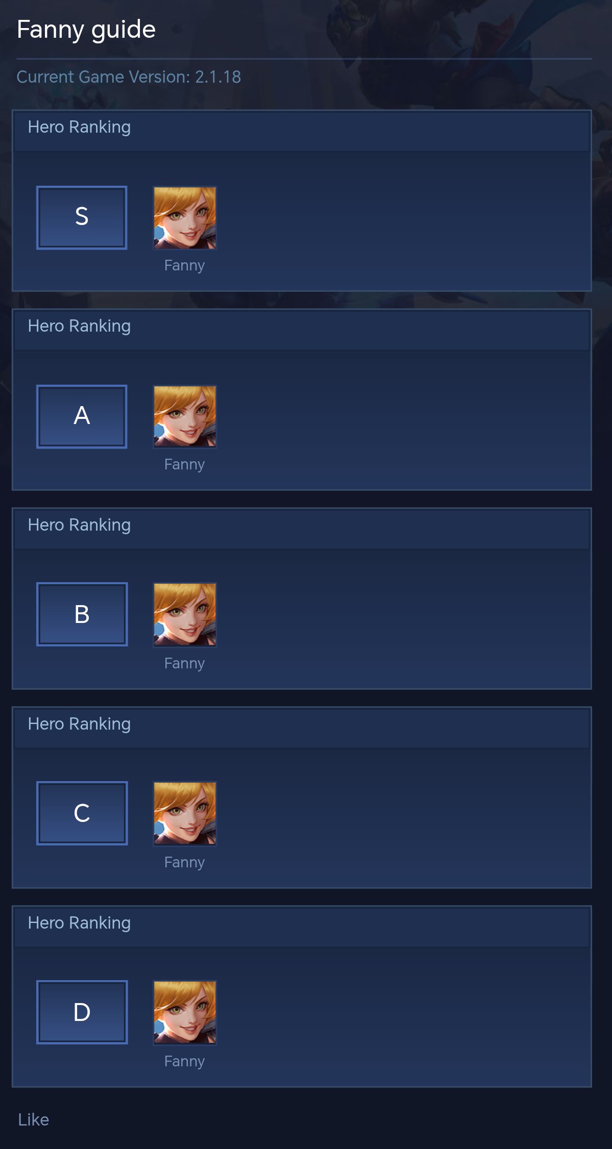 Fanny guide