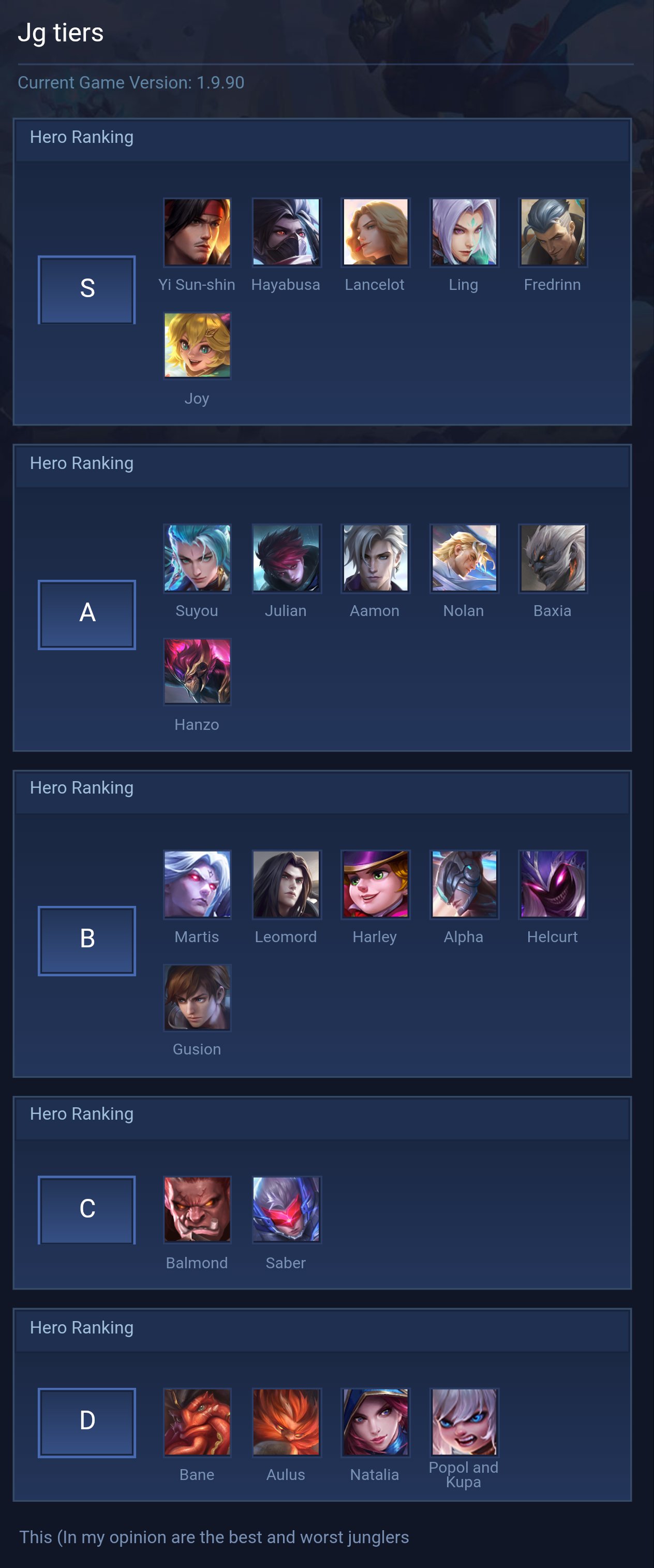Jg tiers