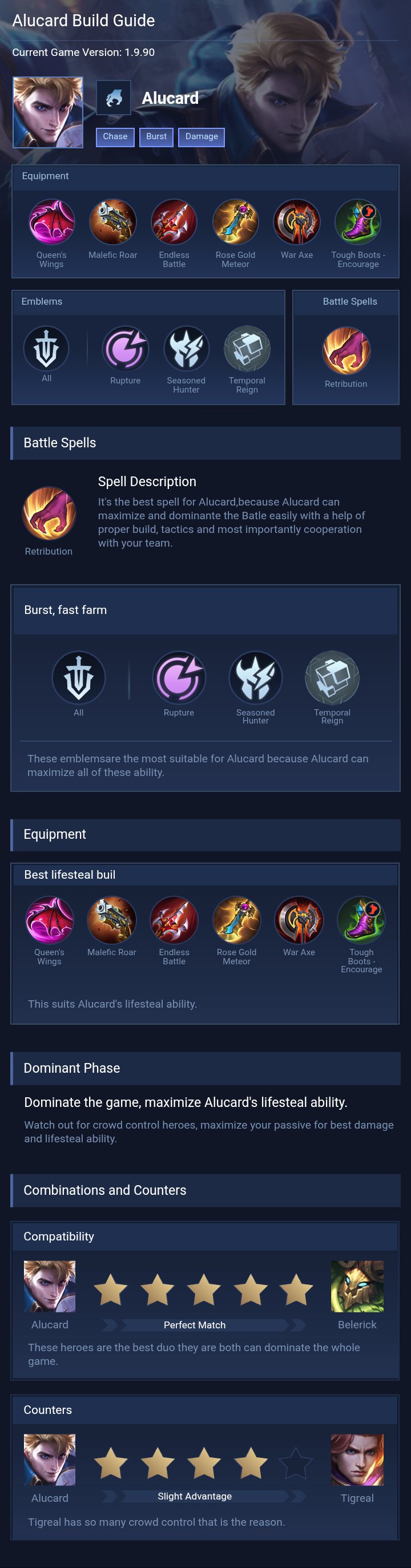 Alucard Build Guide