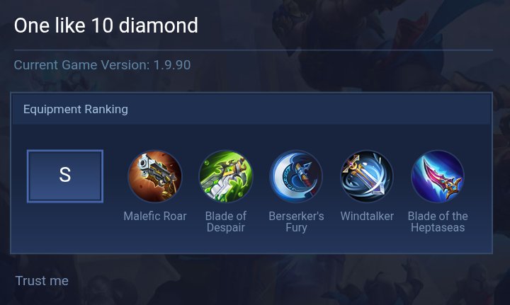 One like 10 diamond