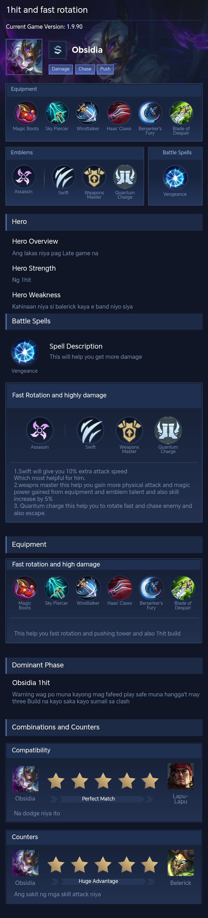 1hit and fast rotation