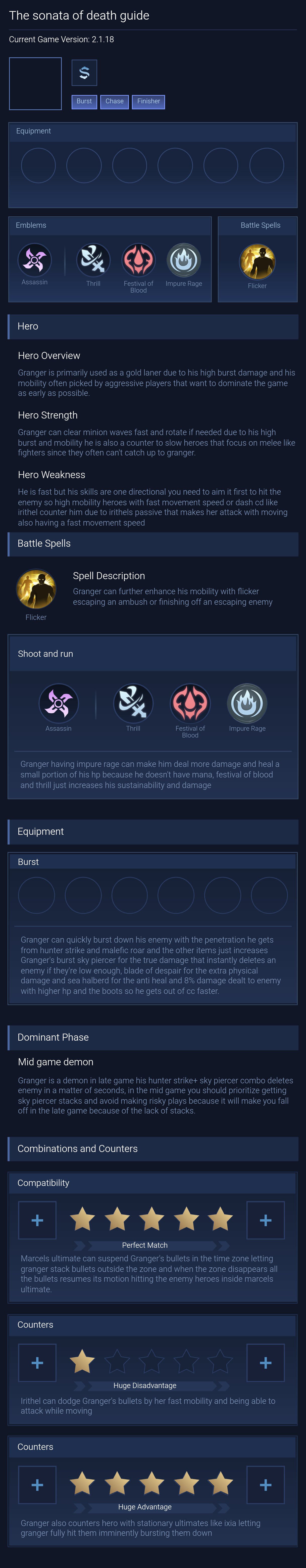 The sonata of death guide