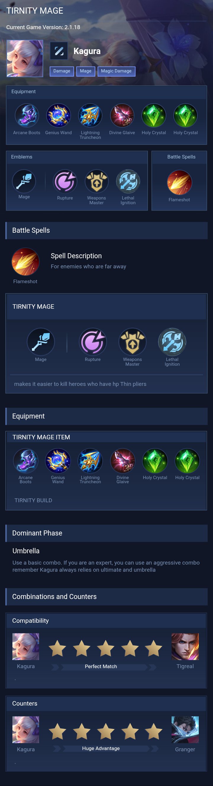 TIRNITY MAGE
