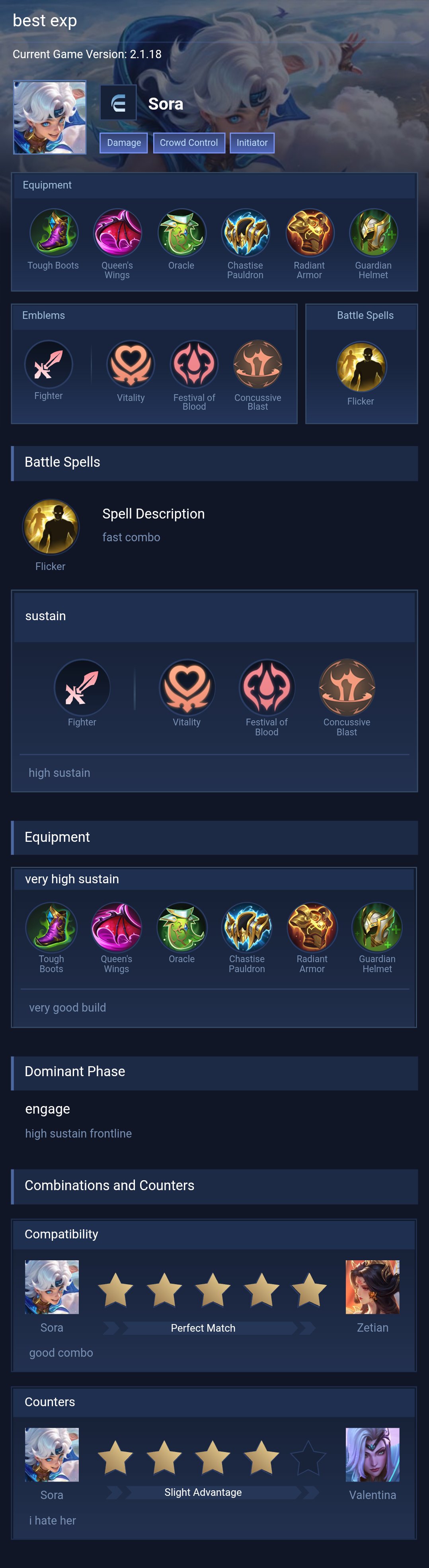 best exp