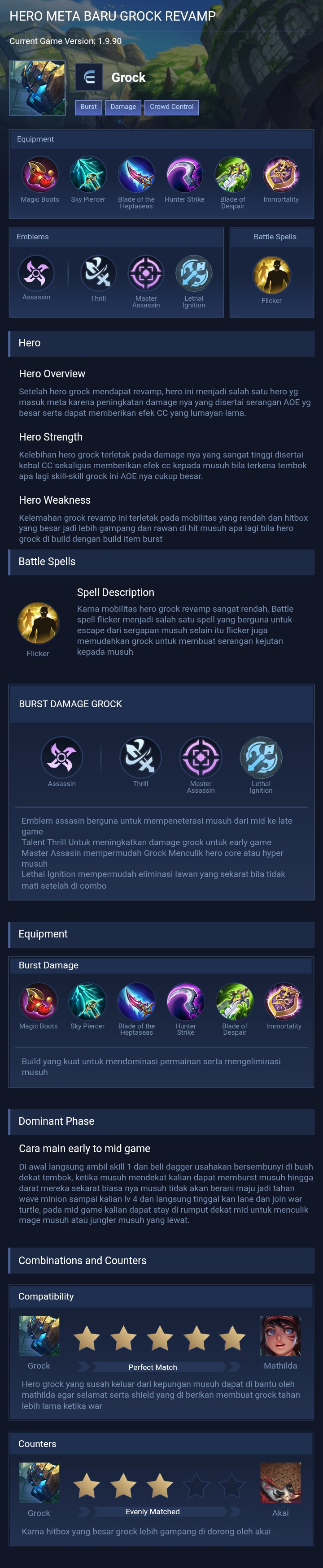 HERO META BARU GROCK REVAMP