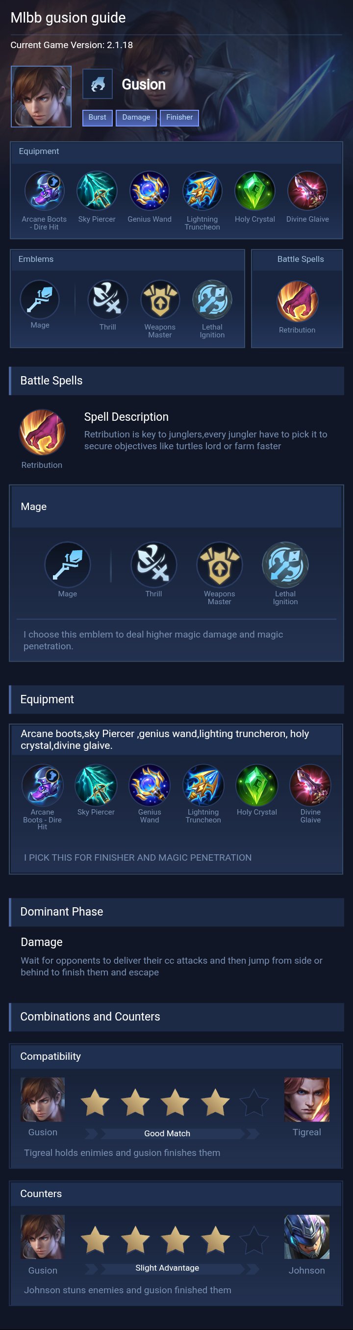 Mlbb gusion guide