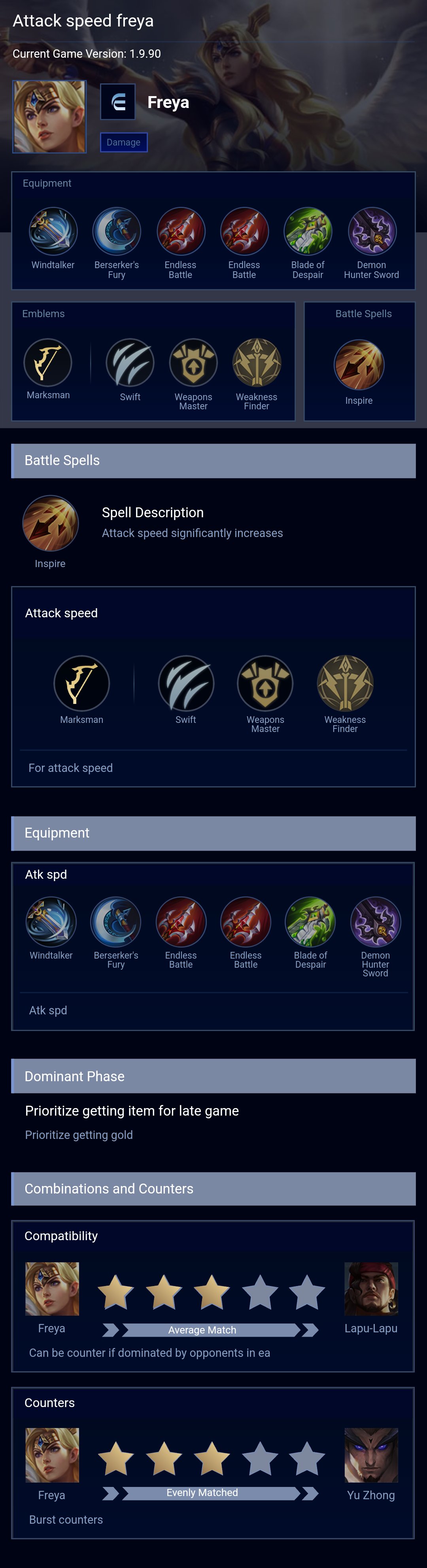 Attack speed freya