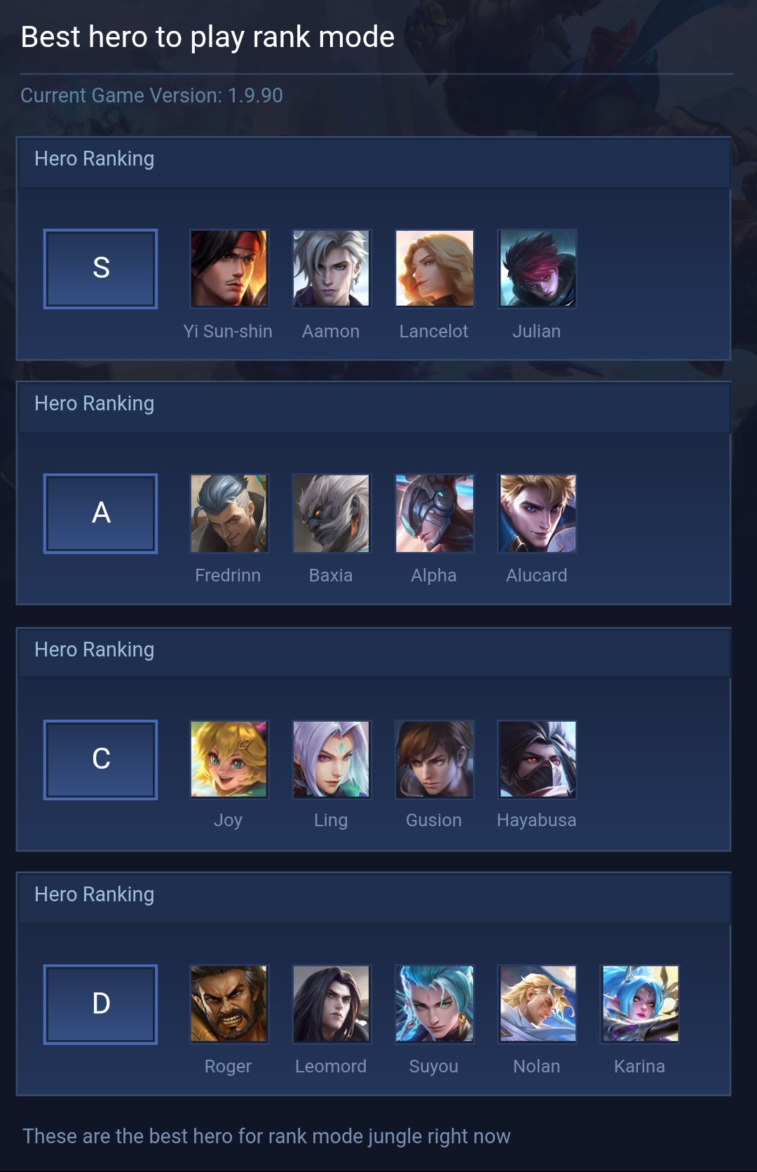 Best hero to play rank mode