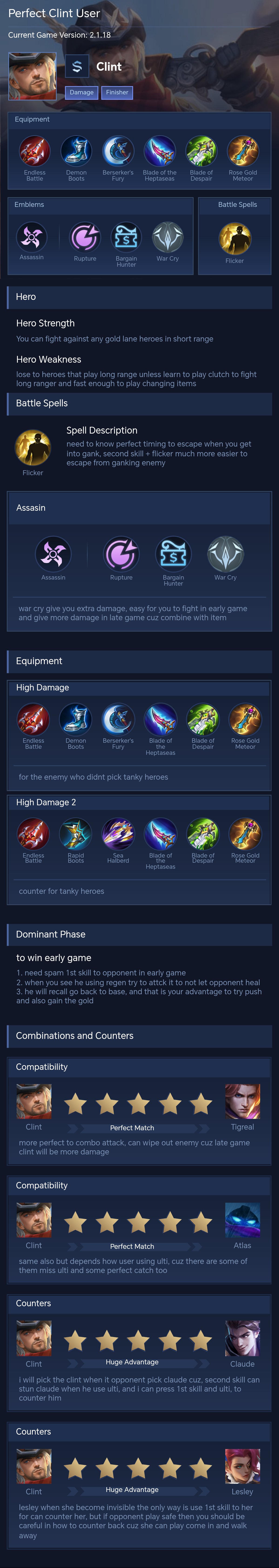 Perfect Clint User