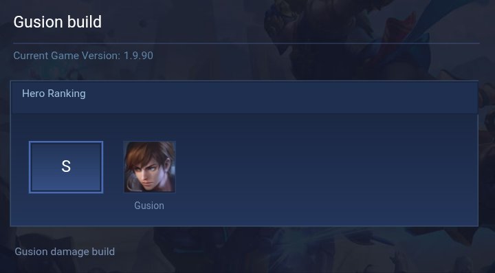 Gusion build