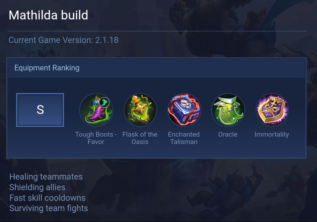 Mathilda build