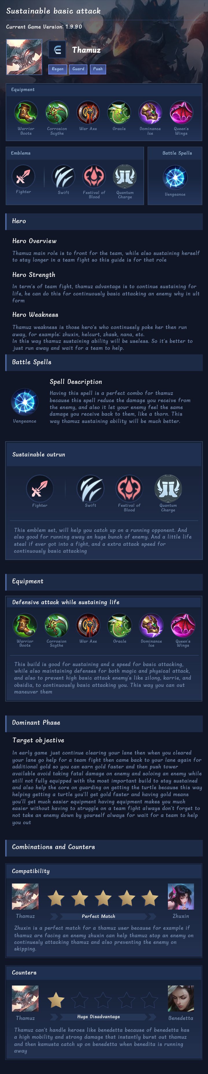 Sustainable basic attack