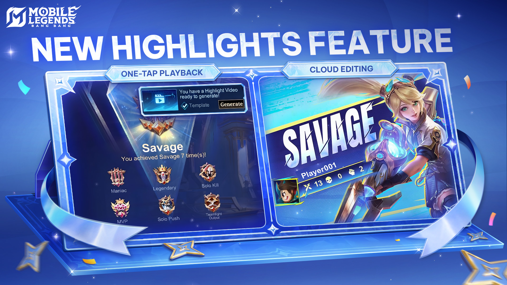 New Highlights Feature | Cloud Editing | Mobile Legends: Bang Bang